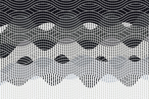 Monochrome Wave Grid