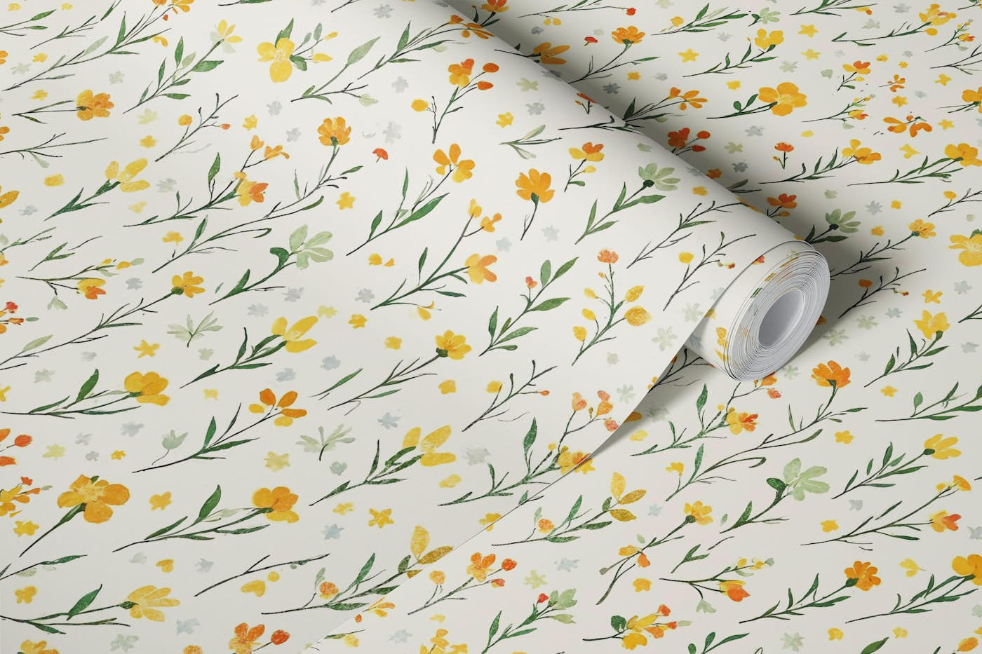 Serene Floral Harmony wallpaper roll