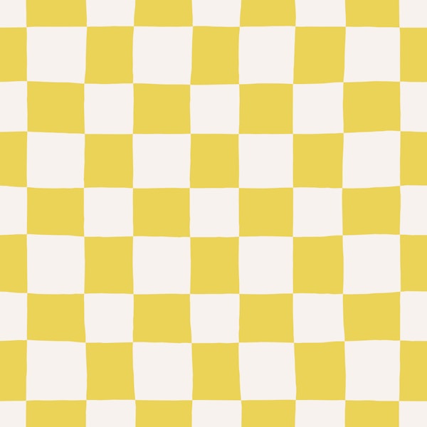 Yellow Checkered Design
