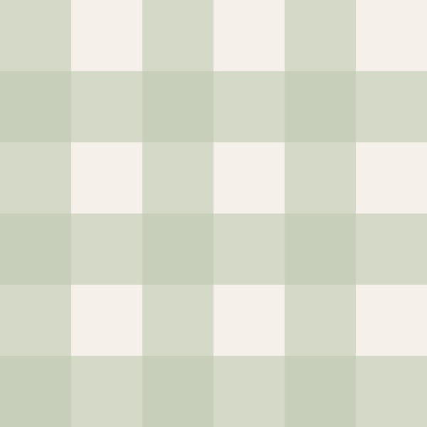 Soft Sage Green Plaid Charm