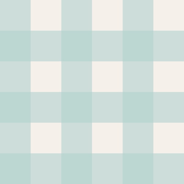 Soft Aqua Mint Checkered