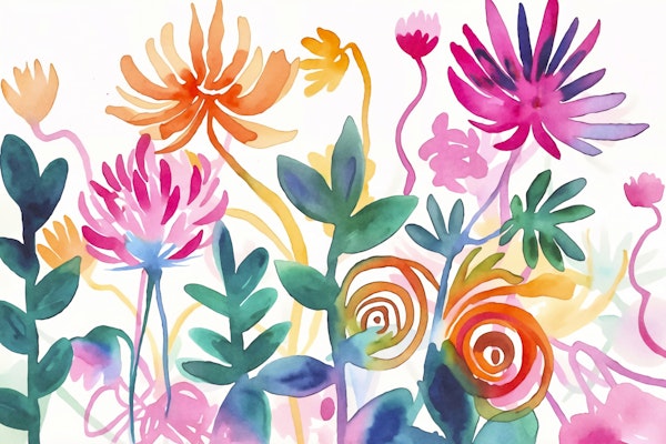 Dreamy Whimsical Wildflower Garden