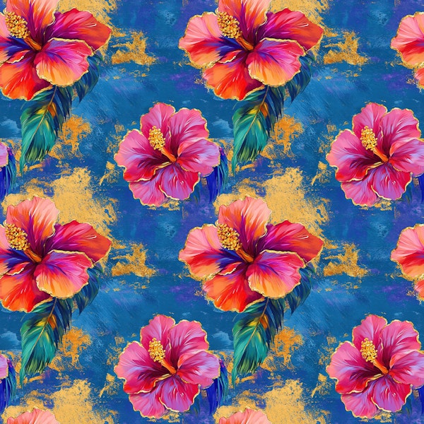 Tropical Hibiscus Bloom