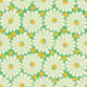 Retro Daisy Bloom Green
