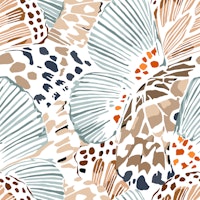 Butterfly wings beige green - medium scale ταπετσαρία