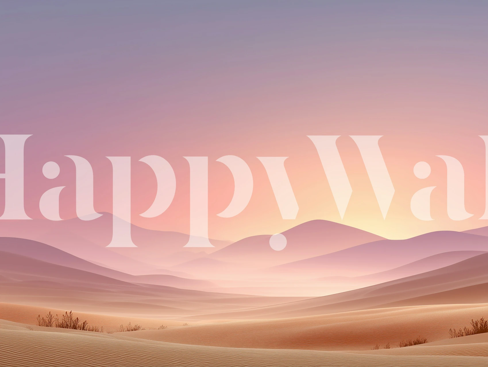 Serene Dune Sunrise wallpaper in a room