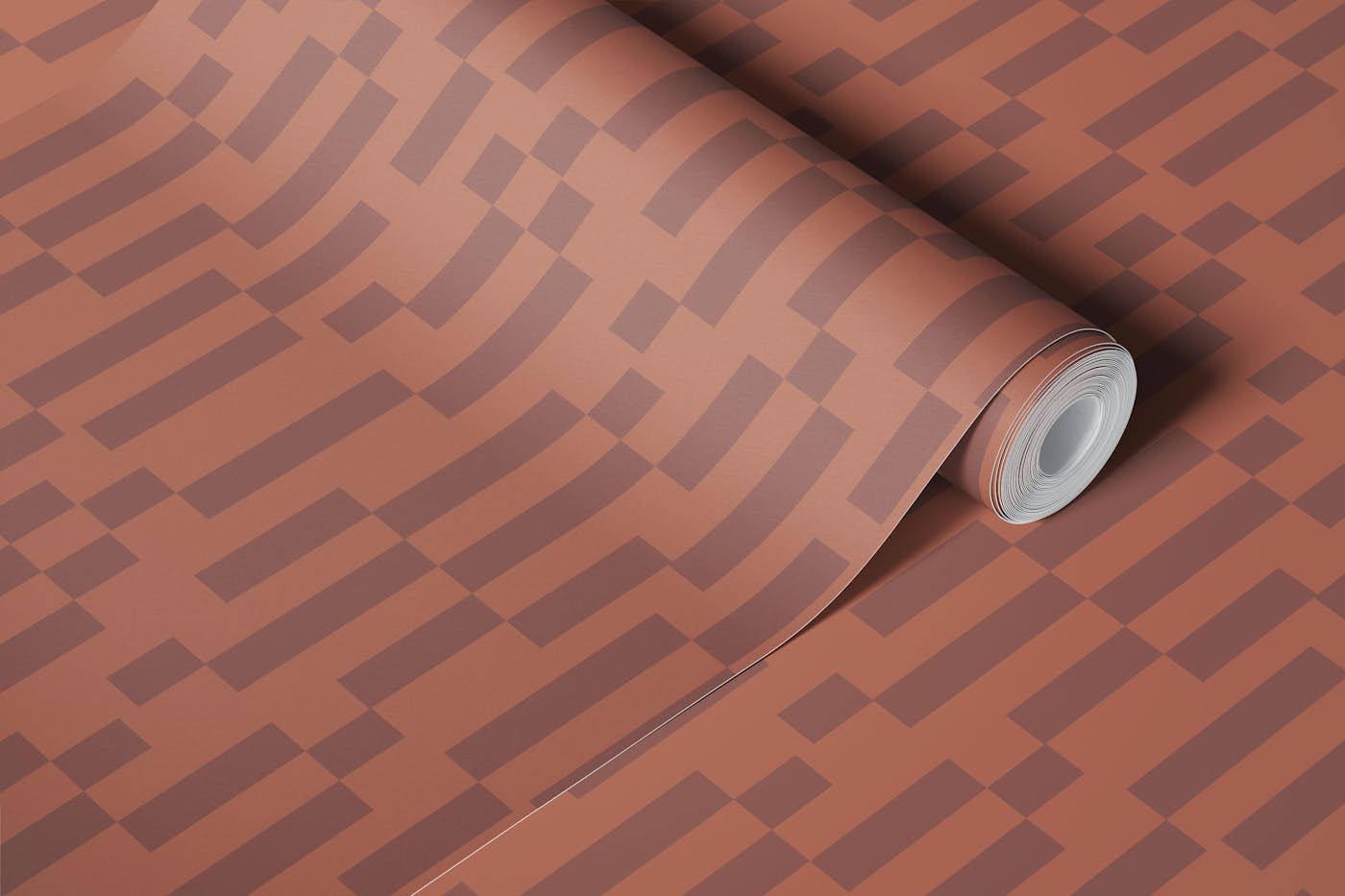 Autumn Hues Grid wallpaper roll