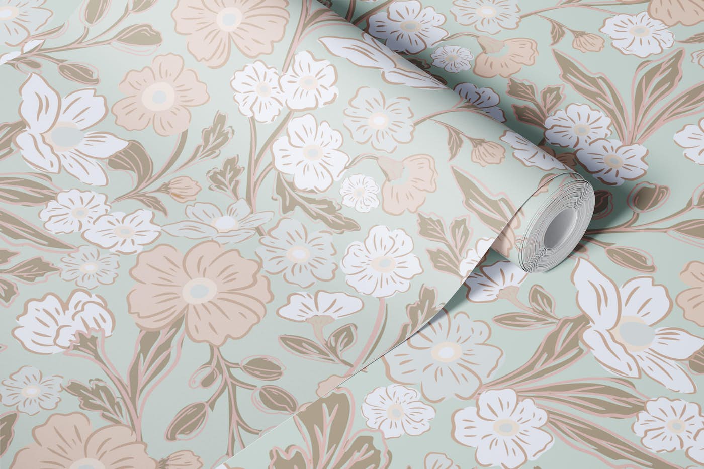 Gentle Botanical Whimsy wallpaper roll