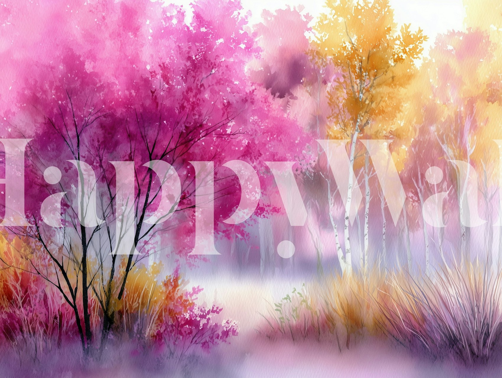 Colorful Autumnal Forest Dream wallpaper