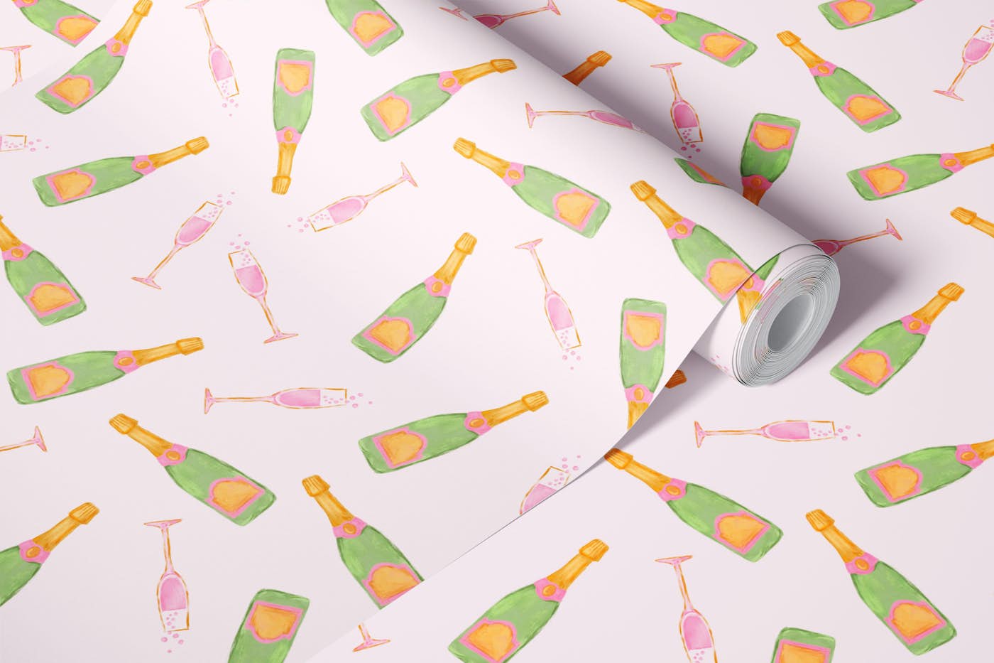 Celebratory Champagne Design wallpaper roll