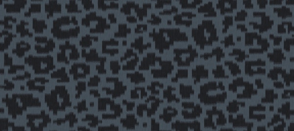 Woven pixel leopard animal print anthracite