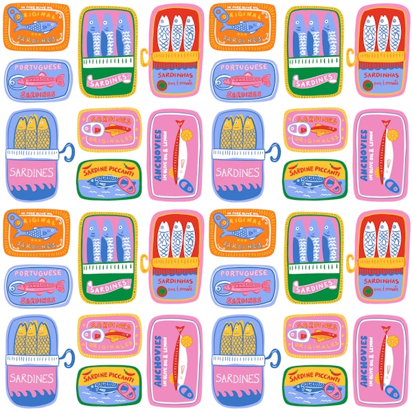 Colorful Sardine Tins