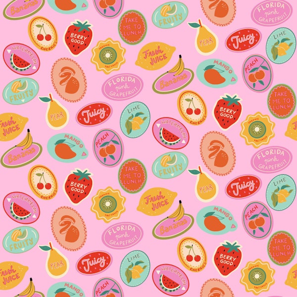 Juicy Fruit Stickers