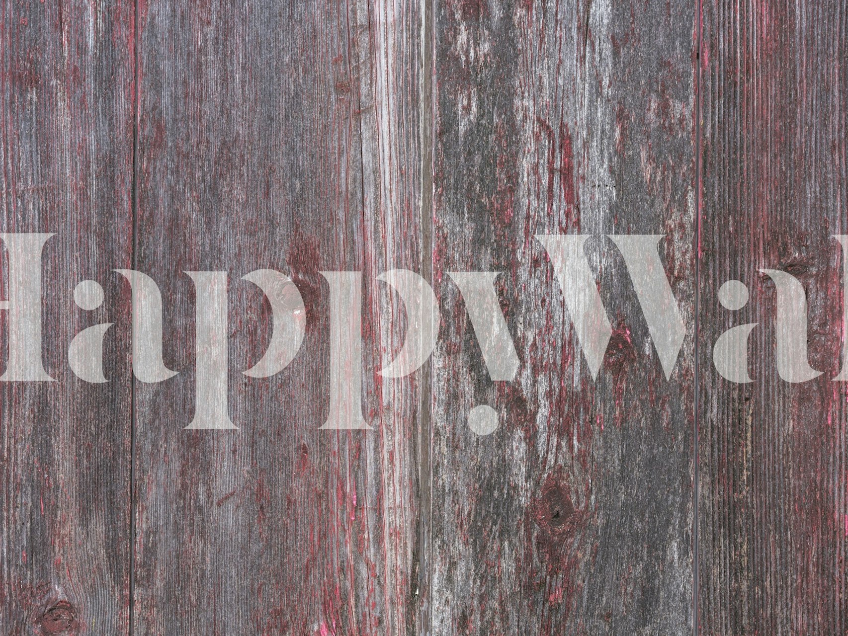 Close-up of rustic red wooden panels wallpaper