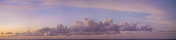 Dreamy Clouds in Sunset Glow