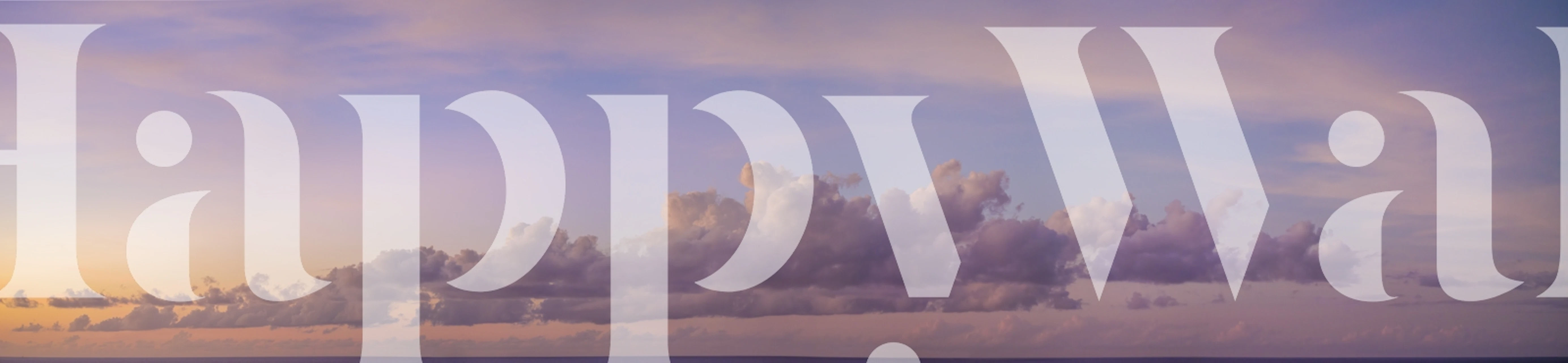 Dreamy clouds wallpaper in a room