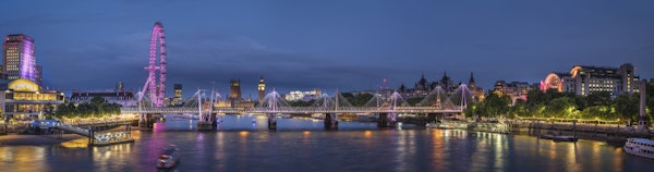 Dusk Falls on London