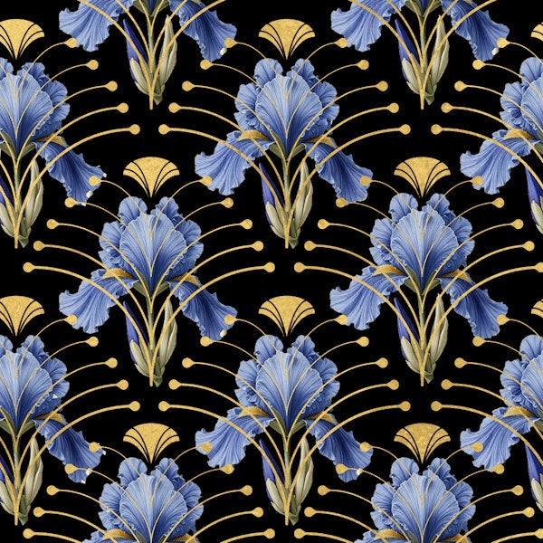 Golden Iris Elegance