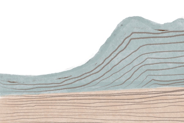 Abstract Mountain Ridge