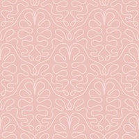 Elegant Linework Oak Leaves Pink ταπετσαρία