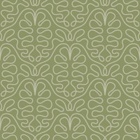 Elegant Linework Oak Leaves Sage Green ταπετσαρία
