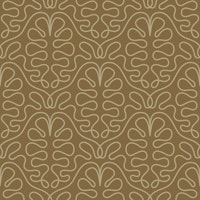 Elegant Linework Oak Leaves Brown ταπετσαρία