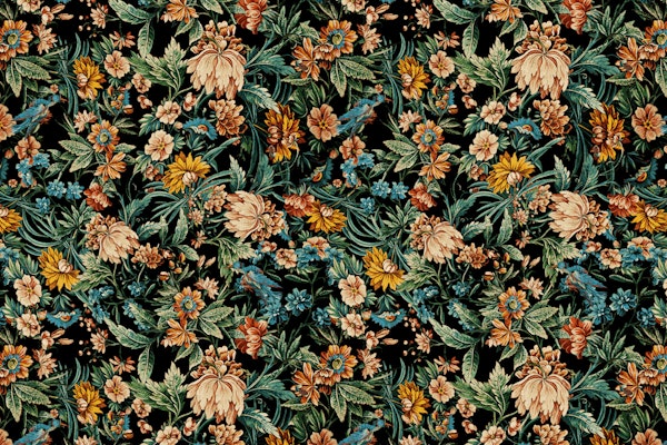 Floral and Birds Pattern