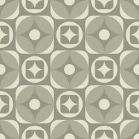 60s-70s retro geometric shapes grey tapet
