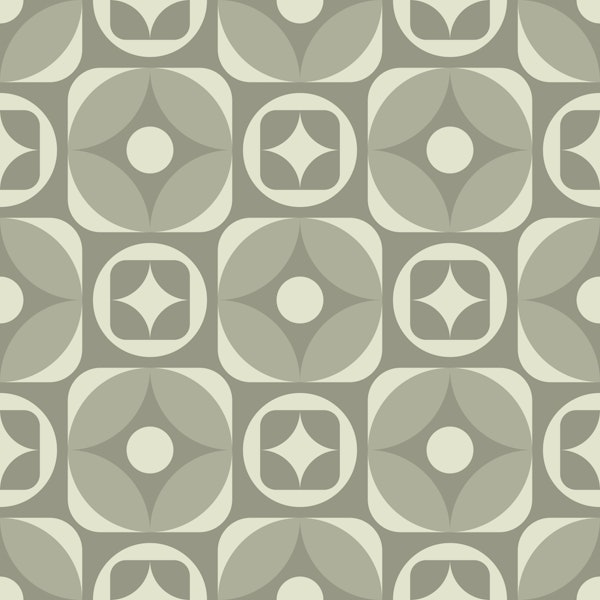 60s-70s retro geometric shapes grey