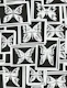 Bold Butterfly Collage Black