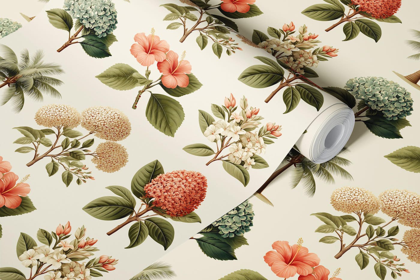 Tropical Bloom Collection wallpaper roll