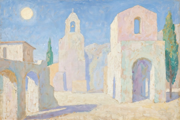 Sunlit Mediterranean Scene