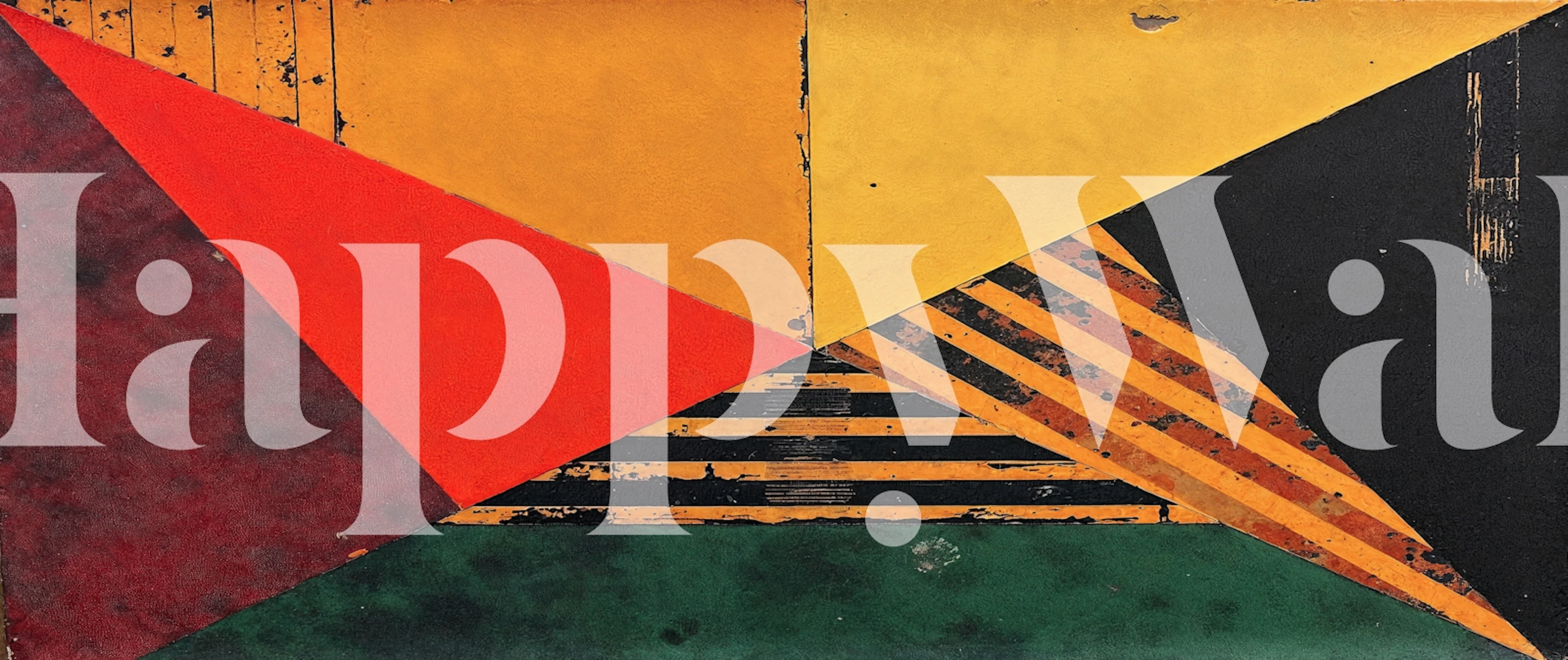 Vivid Triangle Harmony wallpaper in a room