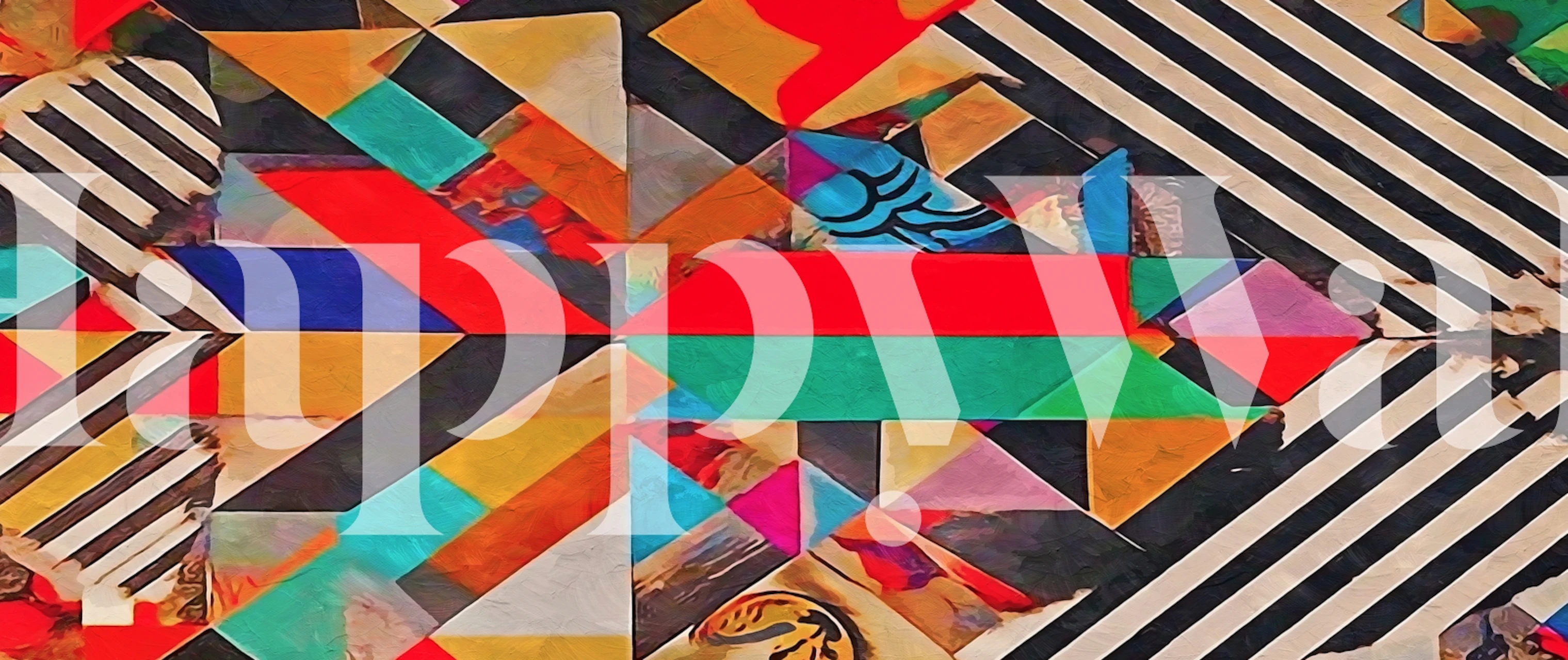 Papier peint Kaleidoscope dans une pièce moderne