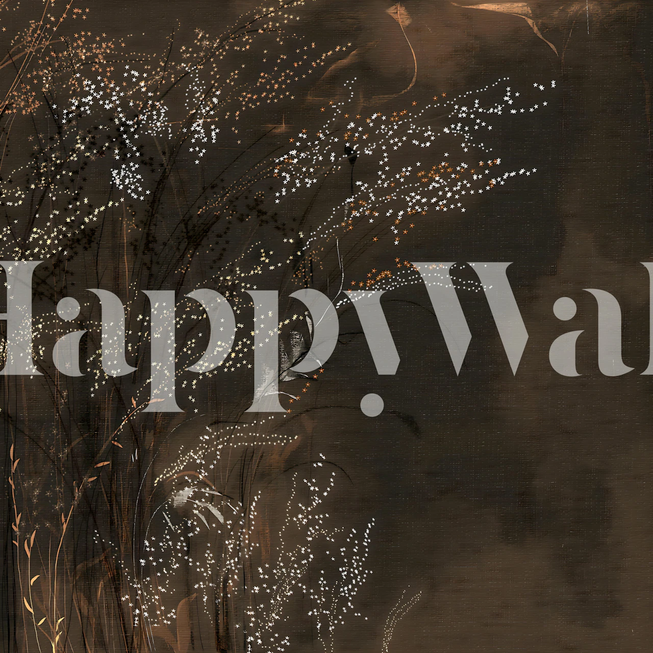 Papel pintado Rustic Mystical Meadow Gaze en una habitación