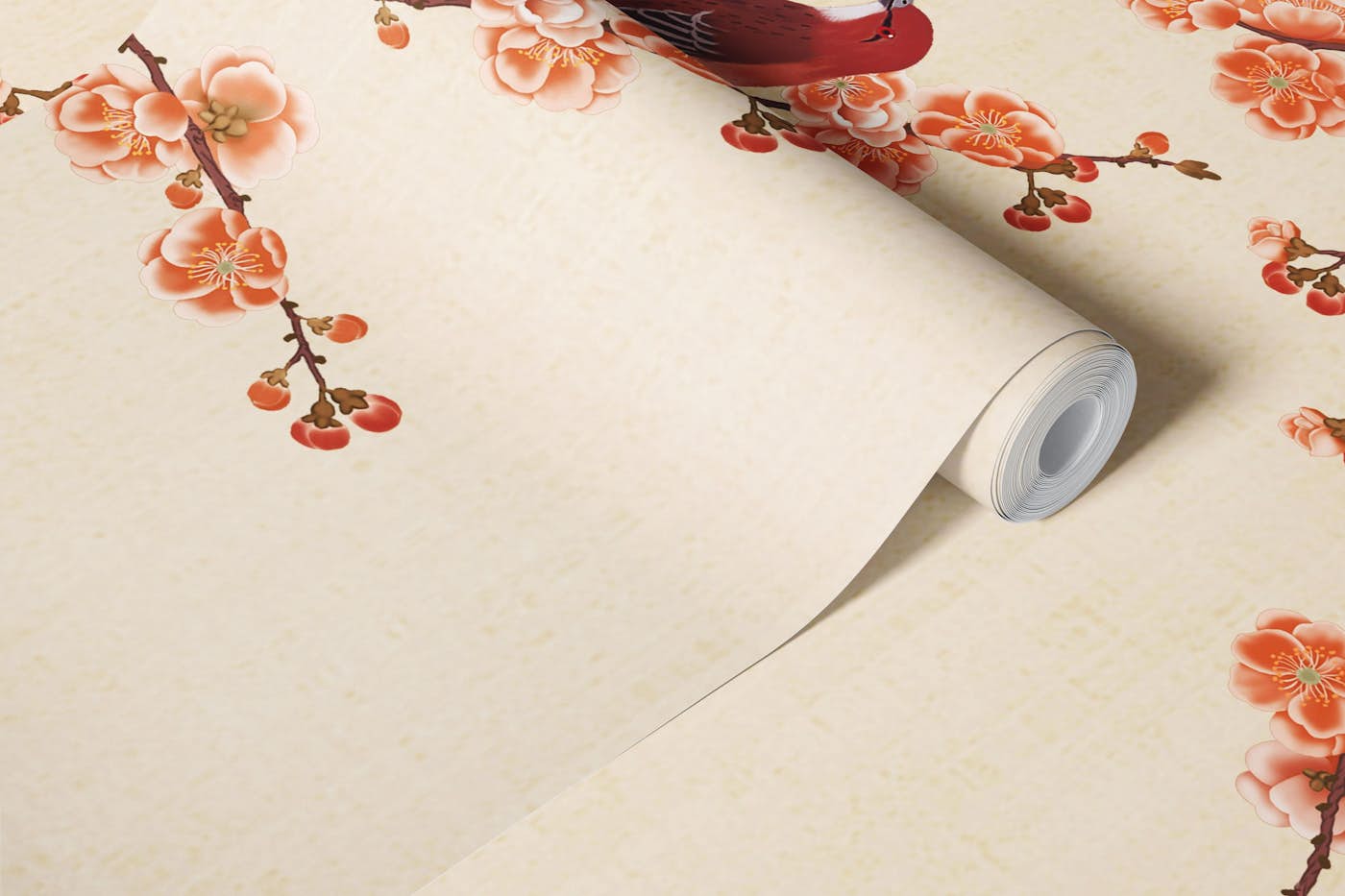Charming Blossom Branch Art wallpaper roll