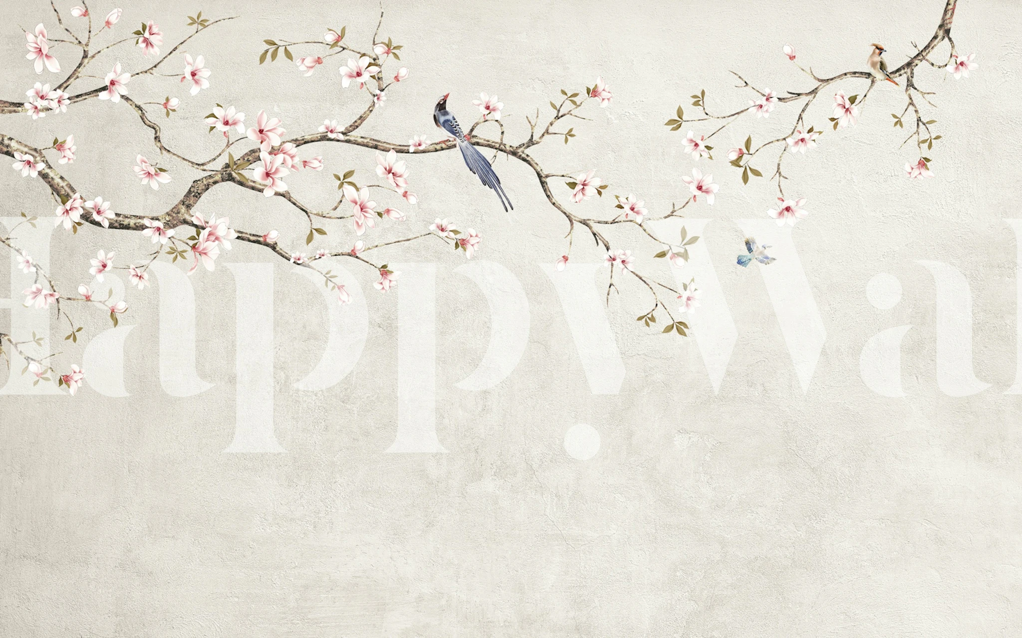 Chinoiserie Blossom Design tapet i et rum