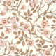 Wild roses and butterflies off white