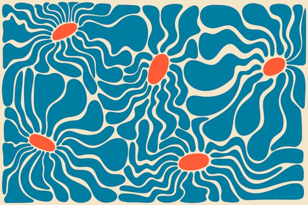 Groovy Fluid Flowers