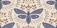 Deaths Head Moth - Cottagecore Palette tapety