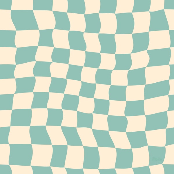 Vintage Wavy Checkered