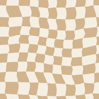 Neutral Wavy Check Art tapet