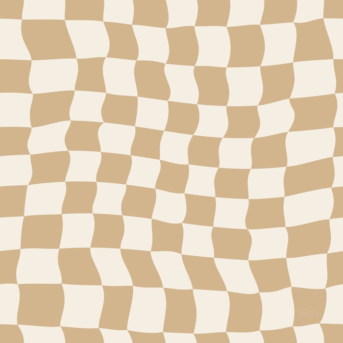 Neutral Wavy Check Art - happywall.com