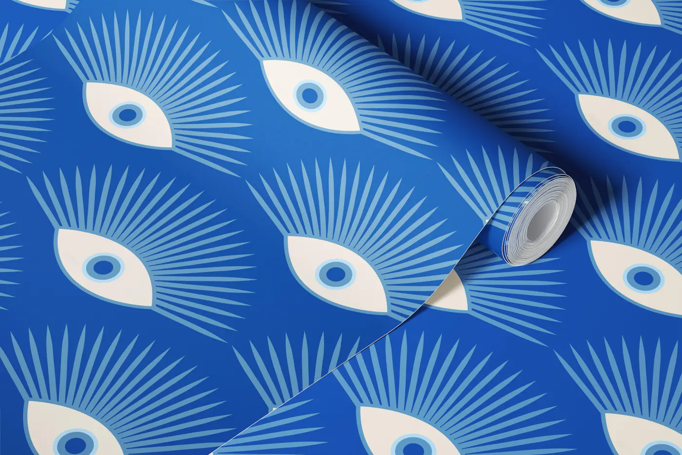 Art Deco Eye - Mediterranean wallpaper roll