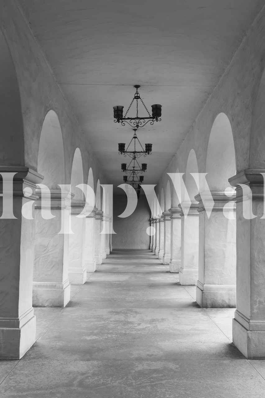 Ταπετσαρία Elegant Archway Perspective σε ένα δωμάτιο