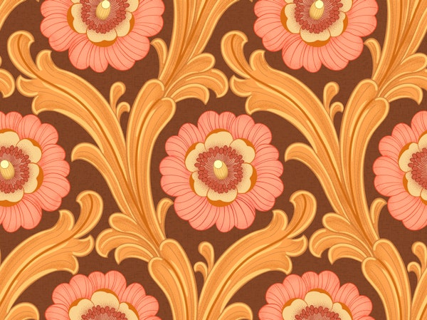 70s Dancing Flowers