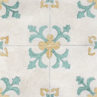 Mediterranean Tile - Mint carta da parati