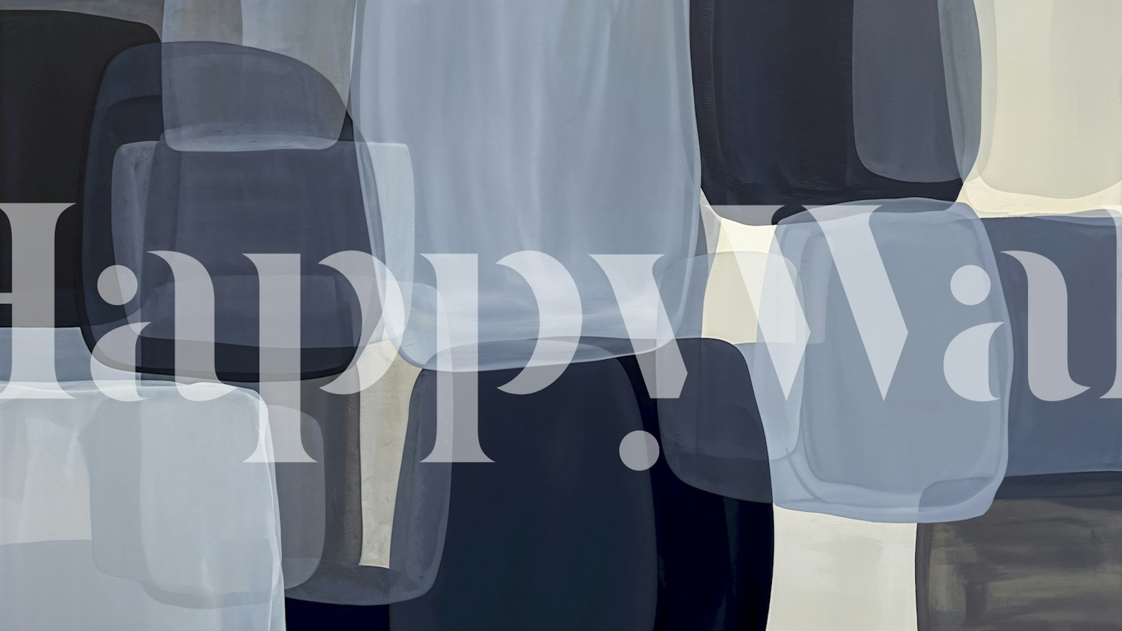 Abstract blue and gray shapes wallpaper