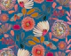 Sophisticated Botanicals painted Floral Blue