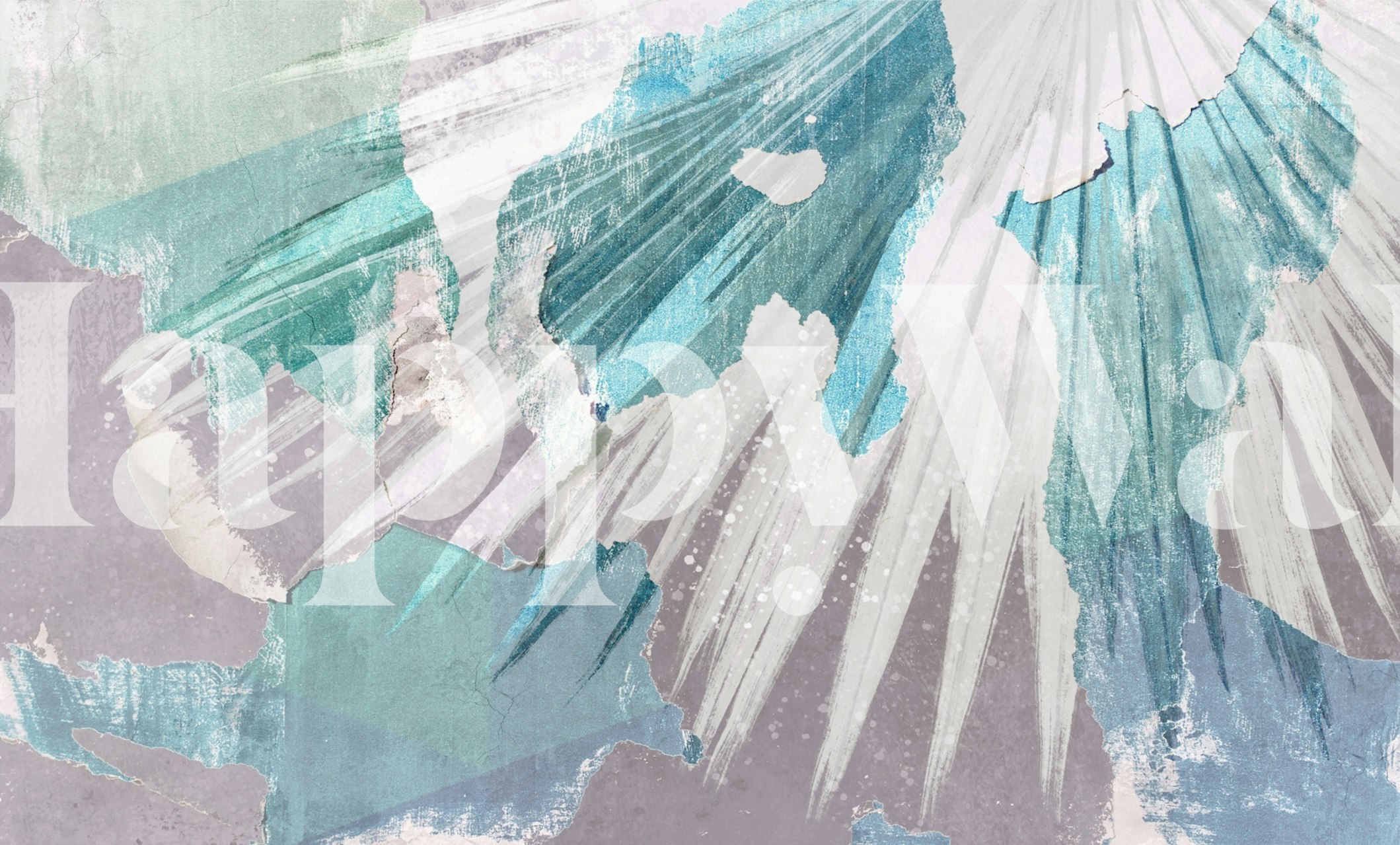 Tapeta Abstract tropics 8 wyświetlona w pokoju